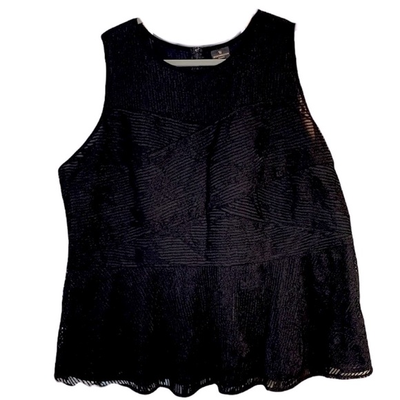Dressy Black Sleeveless Top - Picture 1 of 4
